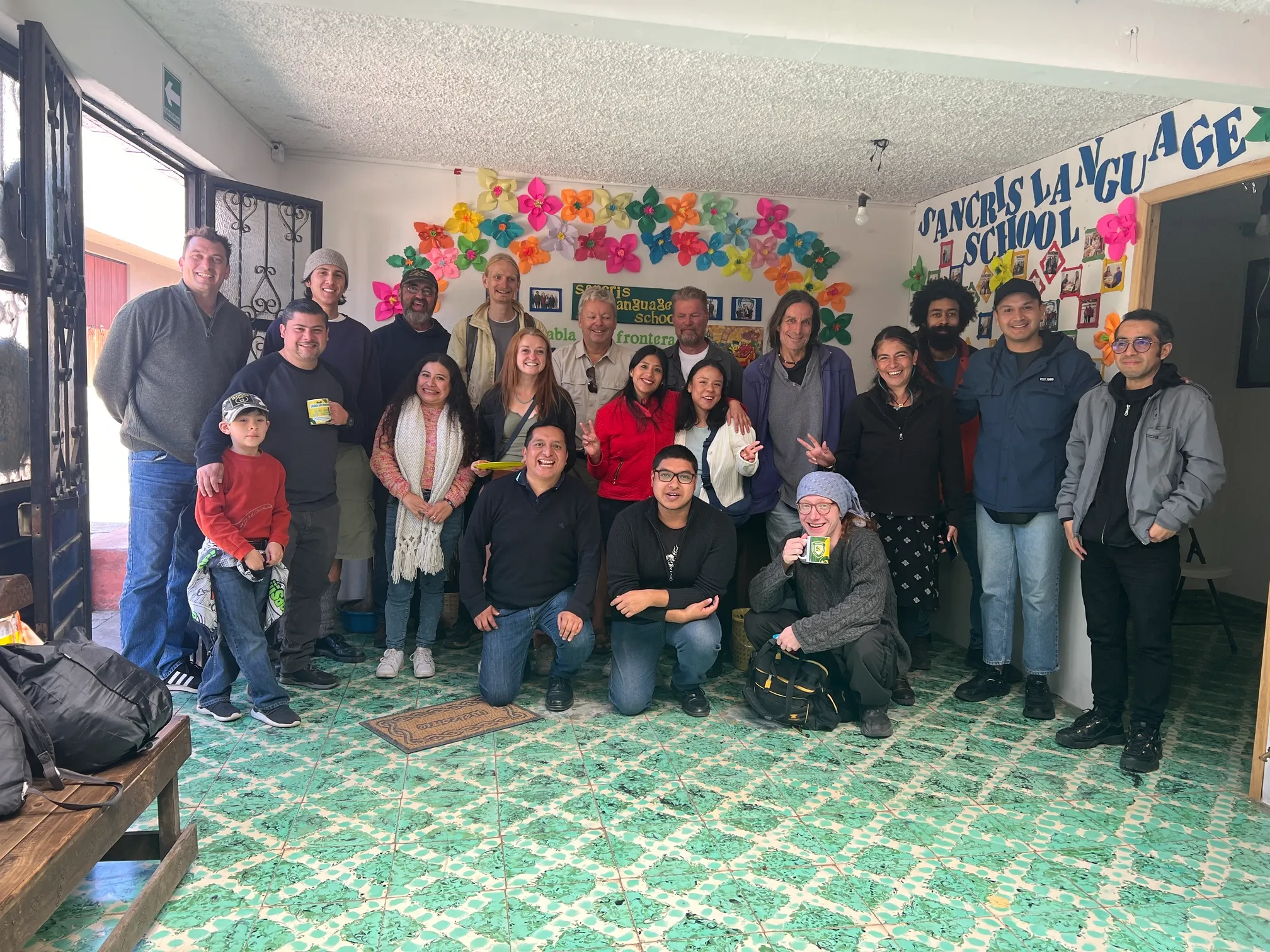 Students practicing Spanish at SanCris Language School